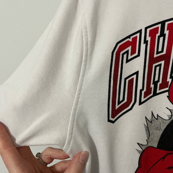 Vintage NBA Chicago Bulls short sleeve sweatshirt size small - Picture 7 of 11